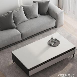 网红桌垫皮革书桌餐防7vy3sqKH水防油电脑茶p几白色桌桌枱v面c桌