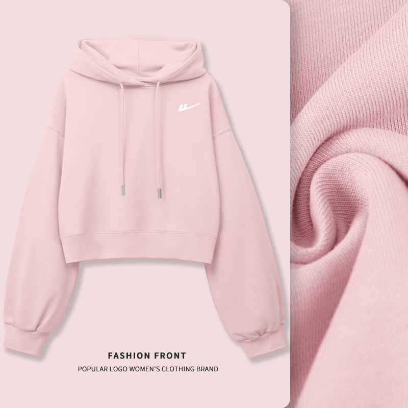 回力粉色卫衣外套女连帽短款2026春秋新款小个子减龄宽松内搭上衣,女装/女士精品,卫衣/绒衫,淘宝优惠券,粉丝福利购,淘宝优惠卷