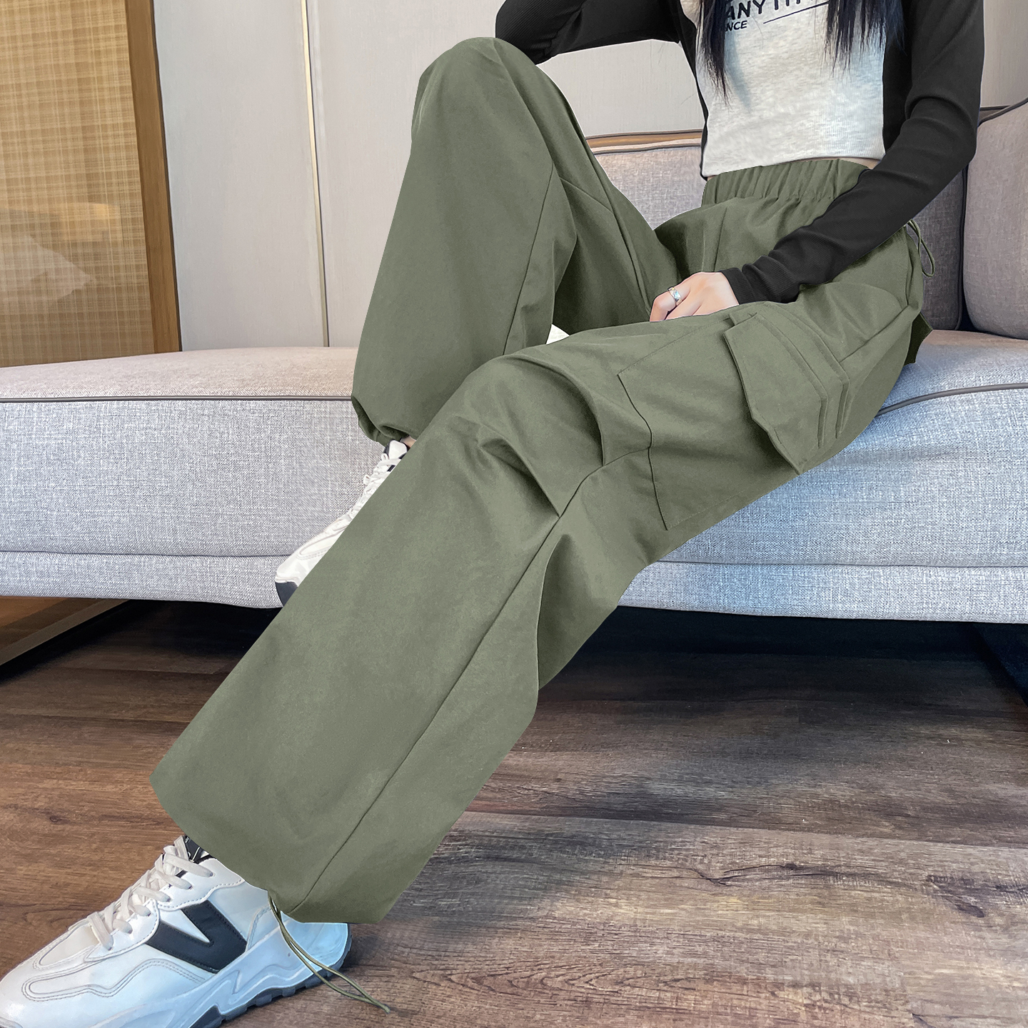 回力女款软壳工装裤2025年新款