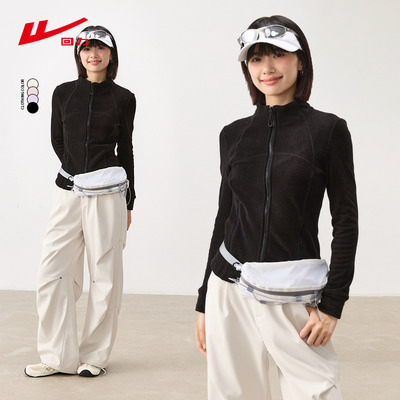 回力立领双面绒外套女2025新款