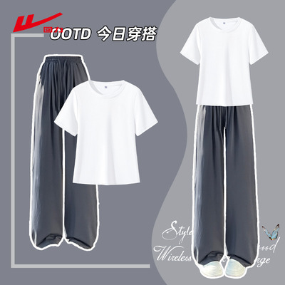 ZH回力休闲套装2025夏季新款
