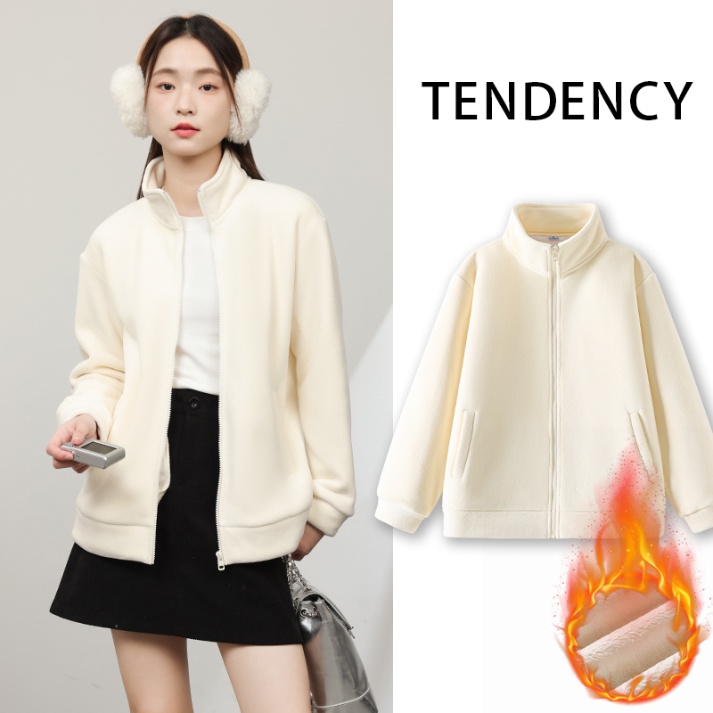 回力女奥粒绒加绒外套2025新款