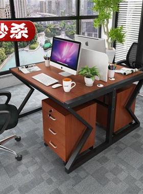 厂促必买职员办公桌四人位电脑桌椅组合办公家俱24644人工作位品