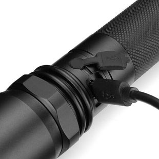 supfire神火A10强光手电筒远射王300米USB可充电式家用防水进口LE