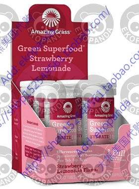 Amazing Grass Electrolyte Tablets, Fizzy Greens Water Flavor