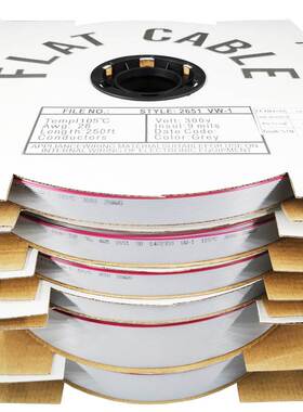 FC灰色排线 10/12/14/16/20/26/34/40/50/60/64芯 1.27mm 扁平线