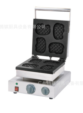 华夫饼机松饼炉商用 卡通烤饼机华夫炉4格机器猫 FY-2218B 卡其猫