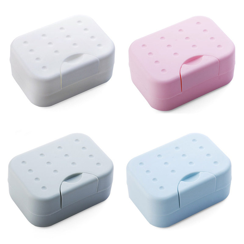 极速Soap Dish Box Case Bath Shower Holder Dish Hiking Contai