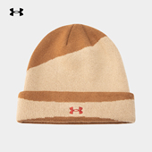 安德玛UA官方户外徒步针织帽运动帽套头保暖护耳防风休闲冬季 帽子