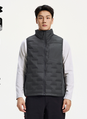 安德玛UA官方700蓬羽绒马甲运动休闲轻薄90鸭绒防风保暖羽绒服男