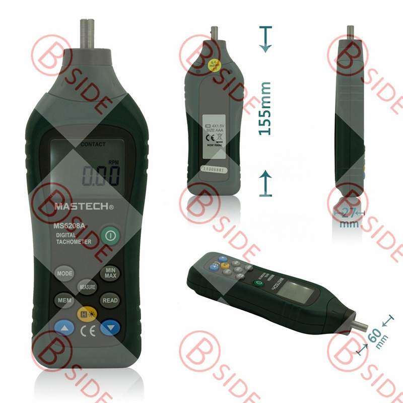 直销 MS6208B 非接触式转速仪数据保持电压检测