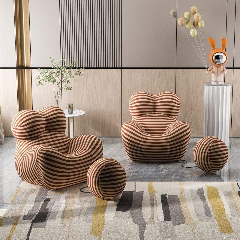 妈妈沙发怀抱布艺休闲单人沙发椅客厅意式极简l3y