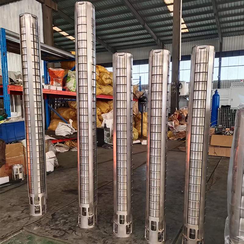 不锈钢潜水泵380V高扬程大流量QJ深井泵三相管下井管水泵增压泵