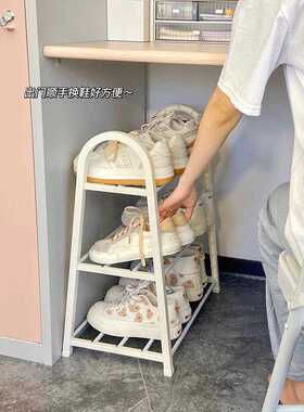 新款直销桌下鞋架简易学生宿舍用多层尘鞋子收纳架小型迷你鞋架子