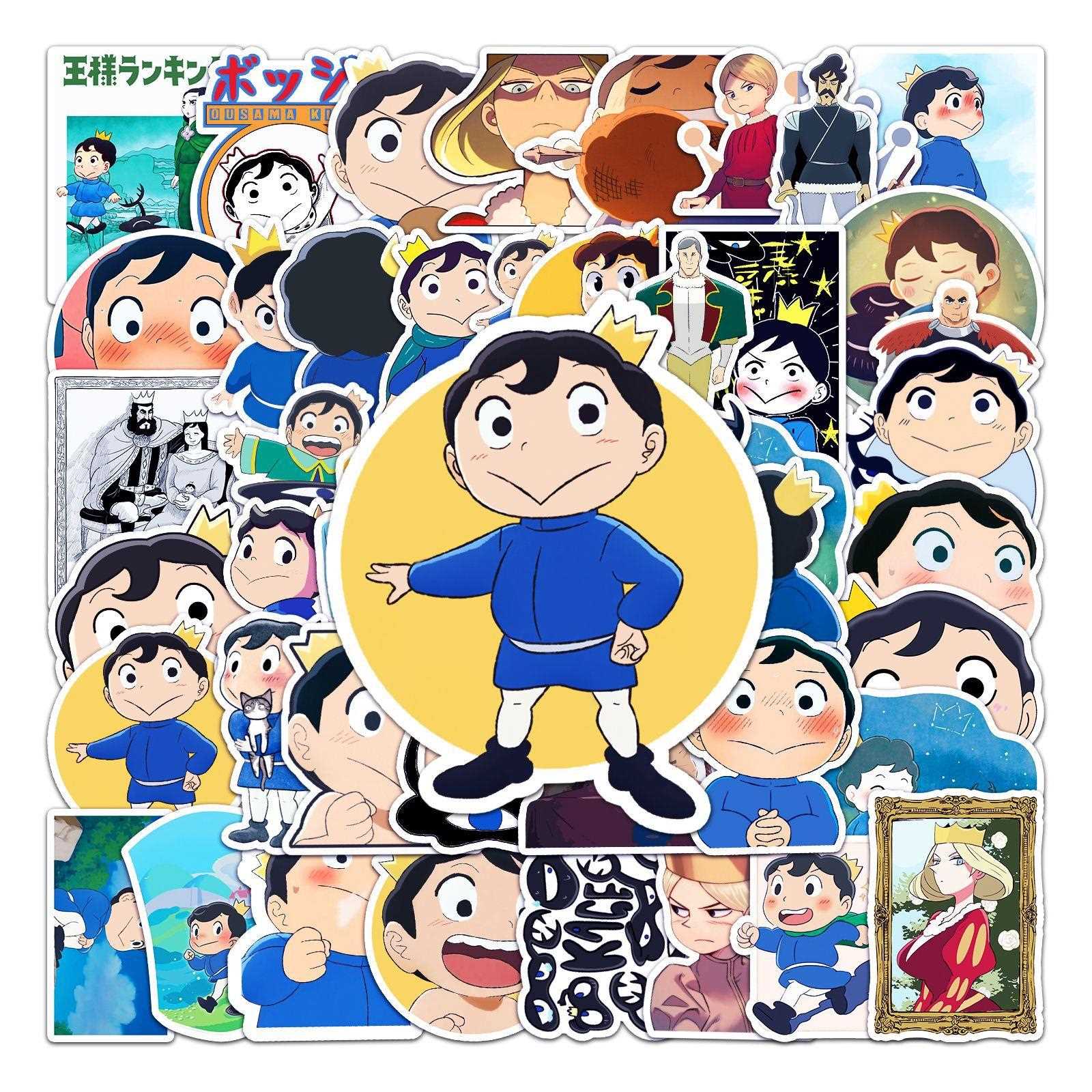 新款直销50张国王排名卡通贴纸滑板车行李箱贴纸笔记本电脑汽车摩