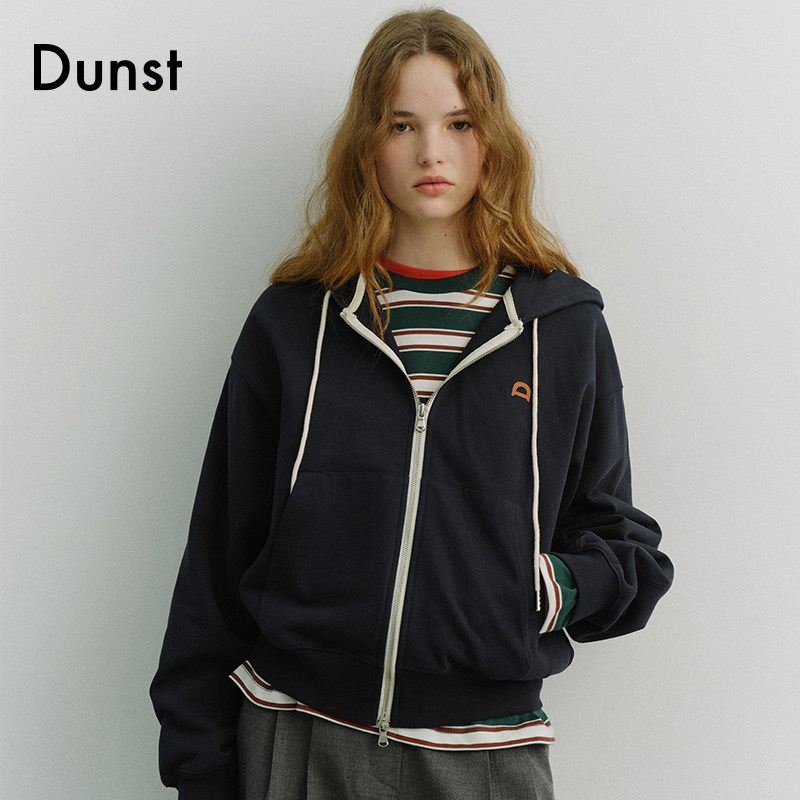 Dunst【艺只喵喵同款】2026春季新品连帽卫衣拉链外套UDTS6A108