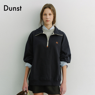 Dunst【艺只喵喵同款】2026春季新品中性简约半拉链卫衣UDTS6A107