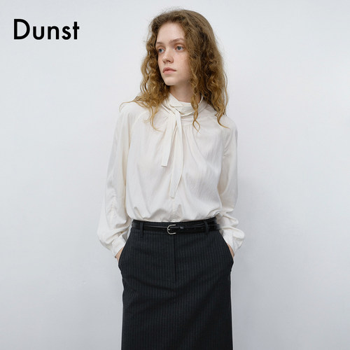 Dunst【tynnna.Y同款】26秋季新品女优雅风系带设计衬衫UDBL6C203