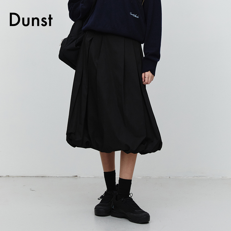 Dunst2025新品女士时尚半身裙灯笼中长裙蓬松轮廓迷笛裙UDSK5A207