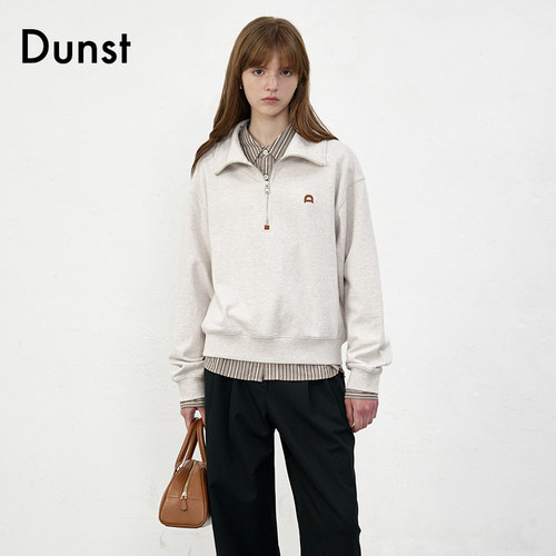 Dunst中性风半拉链卫衣