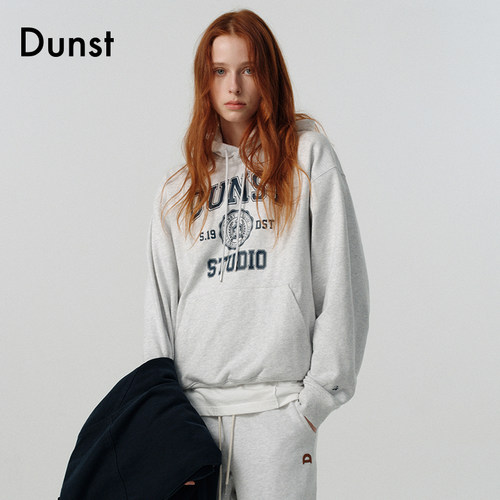Dunst2025新品中性美式学院风连帽卫衣百搭复古潮牌UDTS5A114