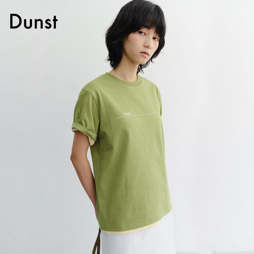 Dunst【嘟颖doyeong同款】2026夏季新品简约logo印花T恤UDTS6B147