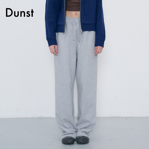 Dunst2026秋季新品中性简约logo抽绳设计宽松直筒卫裤UDPA6C101
