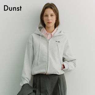 Dunst2026春季新品中性休闲束腰连帽卫衣拉链开衫外套UDTS6A101