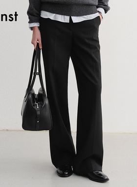 Dunst【白逸帆同款】2025冬季新品女士微宽松直筒休闲裤UDPA5D221