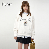 Dunst中性风经典 标志性刺绣LOGO卫衣宽松圆领百搭上衣UDTS5C113
