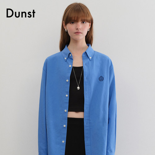 Dunst【白逸帆/肉团同款】2025秋季经典男友风刺绣衬衫UDSH5A103