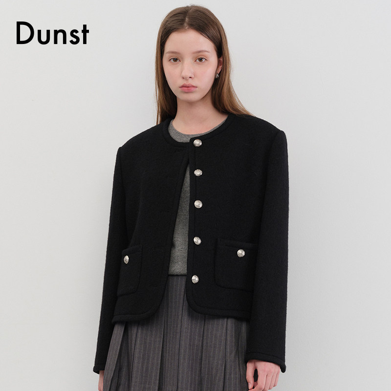Dunst【允仔/肉团同款】女士经典粗花呢短款夹克外套UDJA5C203,女装/女士精品,短外套,淘宝优惠券,粉丝福利购,淘宝优惠卷