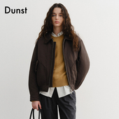 Dunst2025冬季 新品 可拆卸毛领中性夹棉飞行员夹克外套UDJU5D125