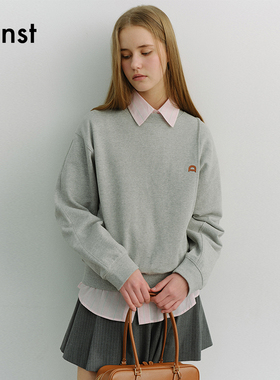 Dunst【白逸帆同款】2026春季新品男女同款宽松圆领卫衣UDTS6A103