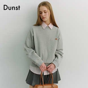 Dunst【白逸帆同款】2026春季新品男女同款宽松圆领卫衣UDTS6A103