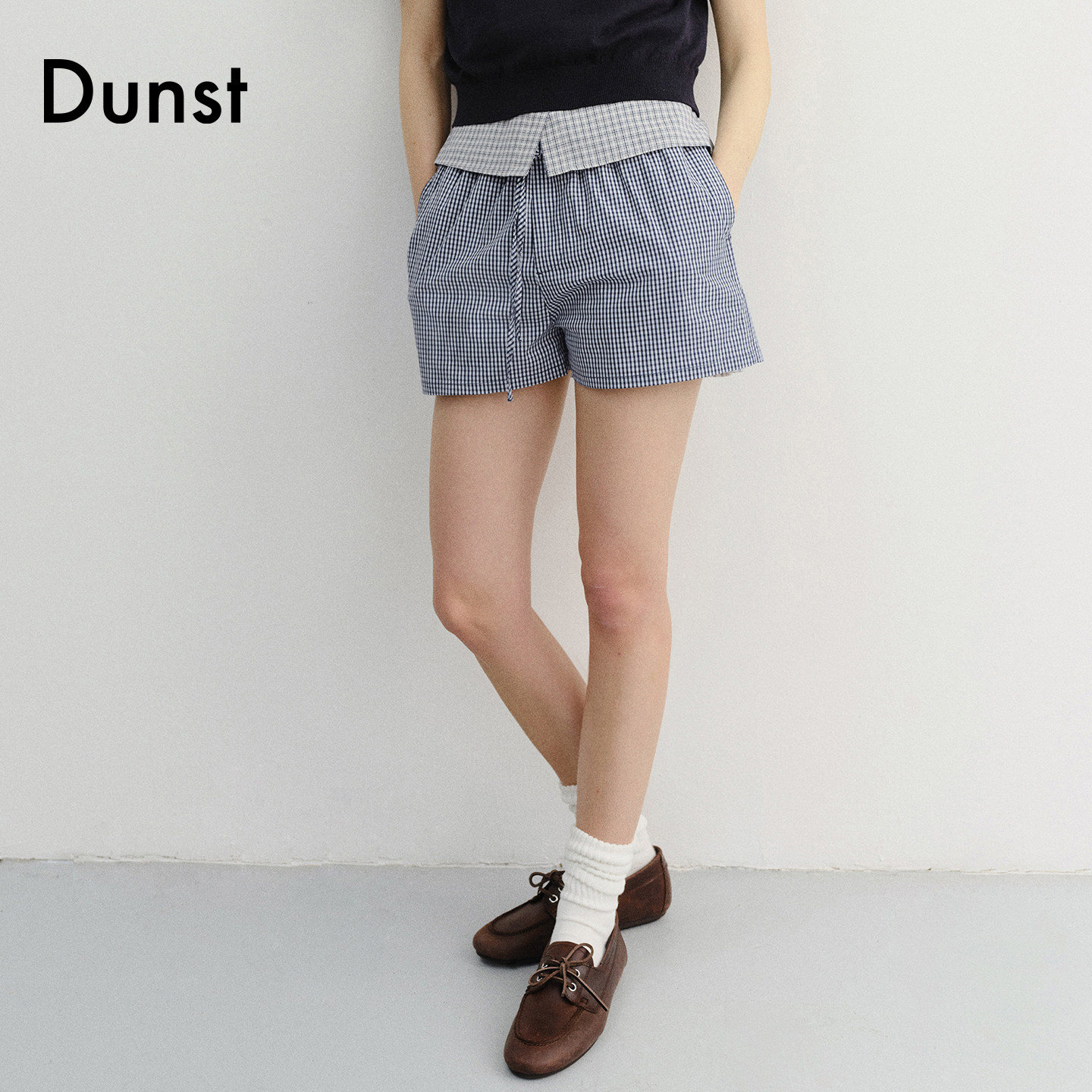 Dunst【允熙yunnnie同款】26夏女家居服式宽松休闲短裤UDPA6B248