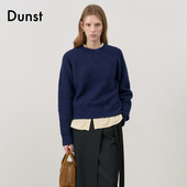 毛衣亲肤柔软圆领羊毛针织衫 Dunst中性款 简约时尚 上衣UDSW4C113