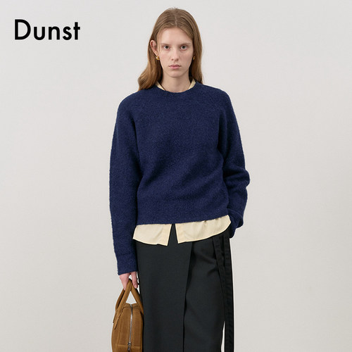 中性圆领羊毛针织衫Dunst