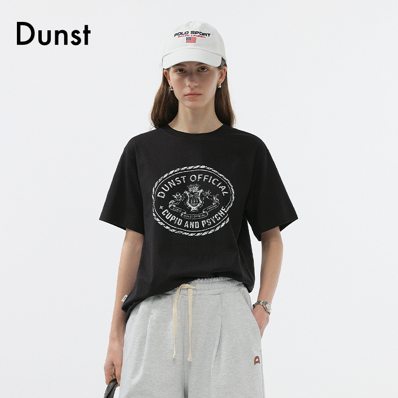 Dunst【周雨彤同款】2025夏季新款丘比特印花校园风T恤UDTS5B121