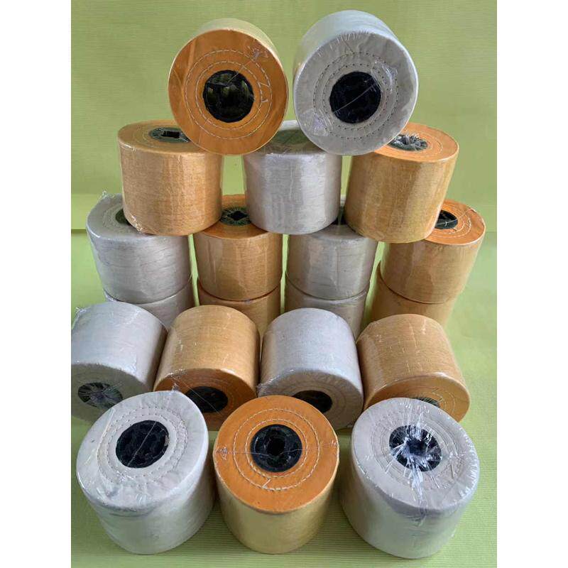 拉丝机白布轮 镜面抛光轮 不锈钢抛光轮打磨轮 十字芯珍珠绒布轮