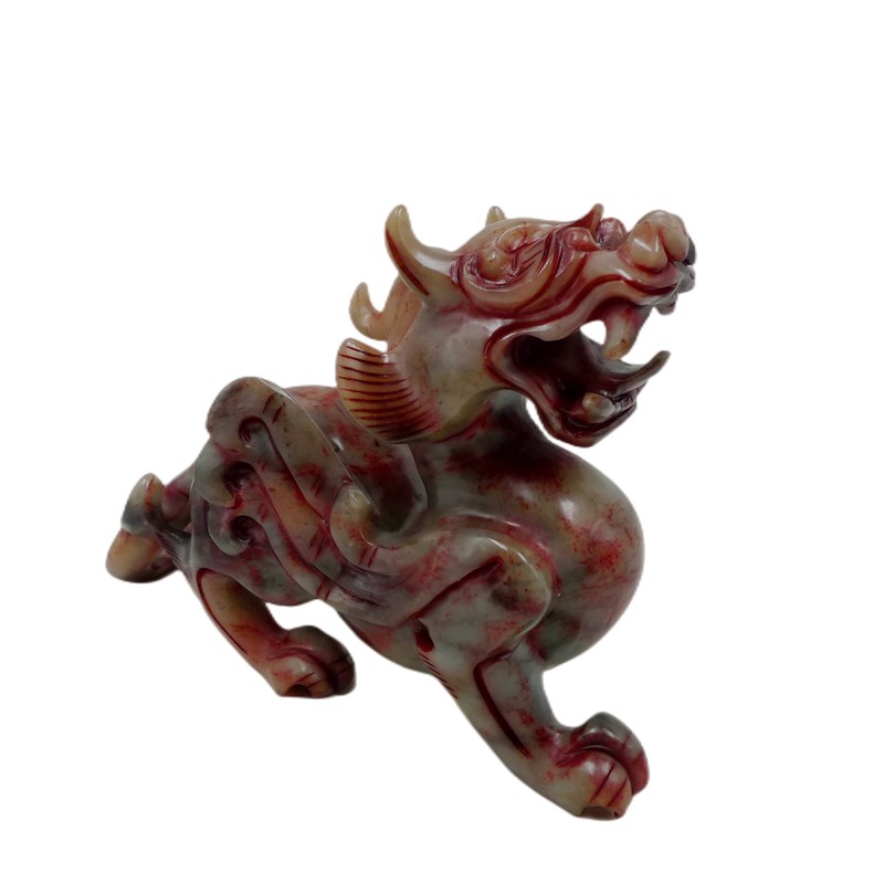 岫玉貔貅一对摆件招财客厅皮丘装饰品办公室商店开业乔迁工艺礼物