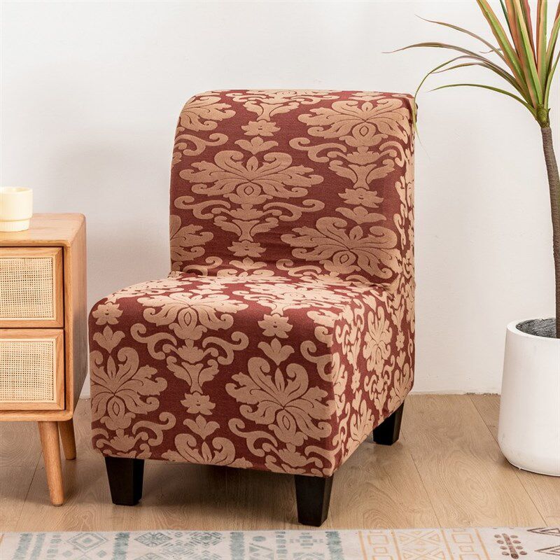 无扶手弹力单人沙发套罩全包万能套盖布欧式座儿童小凳胖椅套