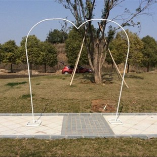 婚庆道具 加重铁艺拱门架子单管气球拱门架子开业庆典拱门