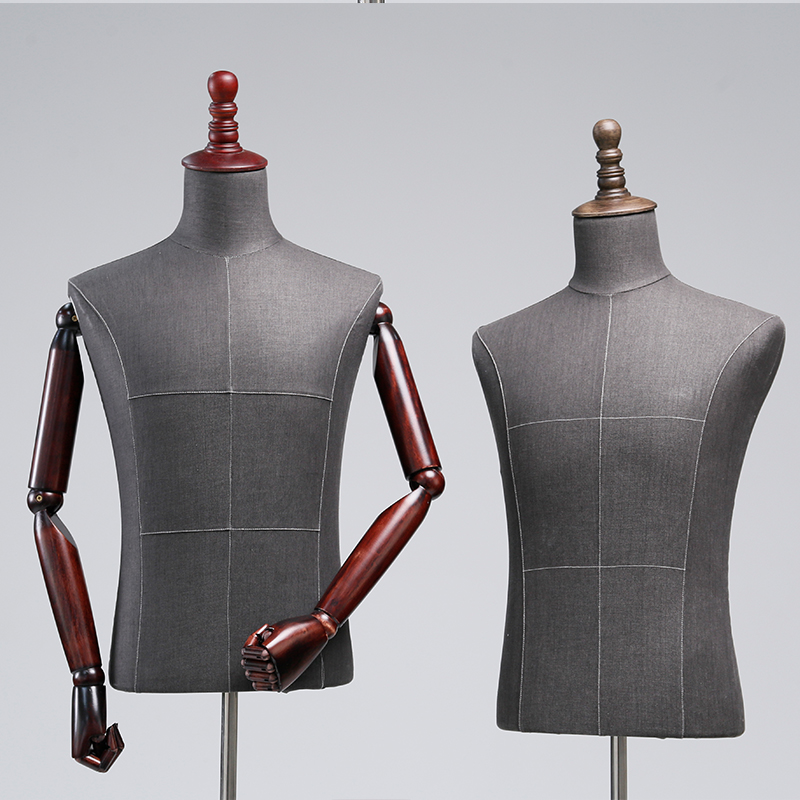 模特道具男半身人体服装店橱窗陈列架展示架全身西装人台模特架子