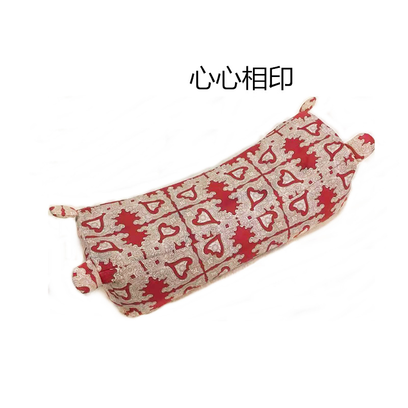 纯棉老粗布虎头枕套荞麦枕头枕芯儿童成人颈椎保健护颈枕不含填充