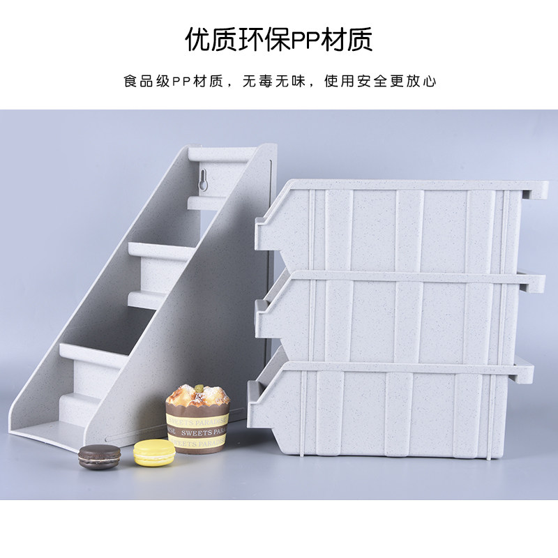 咖啡店纸巾收纳盒奶茶店用品吸管盒 糖包 奶球 搅拌棒 四格料理盒