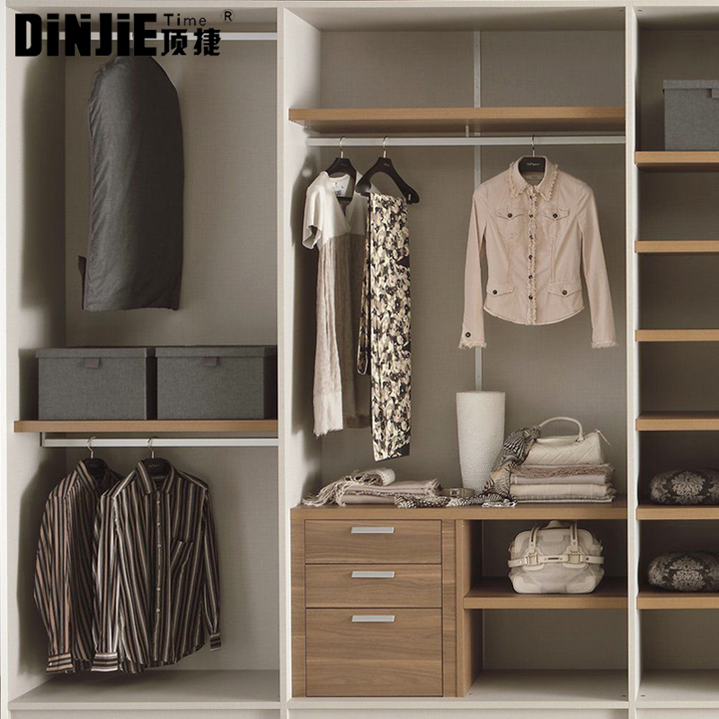 顶捷铝合金衣柜柜内挂衣杆室内晾杆固定法兰座横杆支撑圆形黑色杆