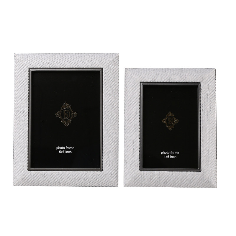 金属皮革相框相架摆件6寸7寸画框相册样板房卧室床头柜摆台装饰品