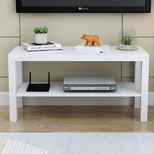 简约电视柜拉克边柜双层小户型边桌客厅收纳柜窄收纳柜置物柜迷你