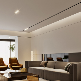 悬浮吊顶反光灯槽型材线形灯带预埋洗墙灯槽嵌入式天花回光灯槽条